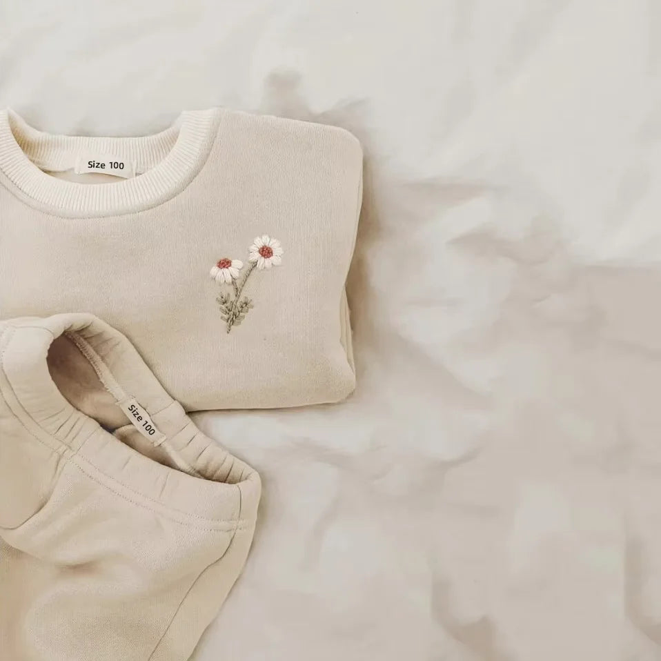 Cozy Fleece Cotton Pullover & Matching Pants Set