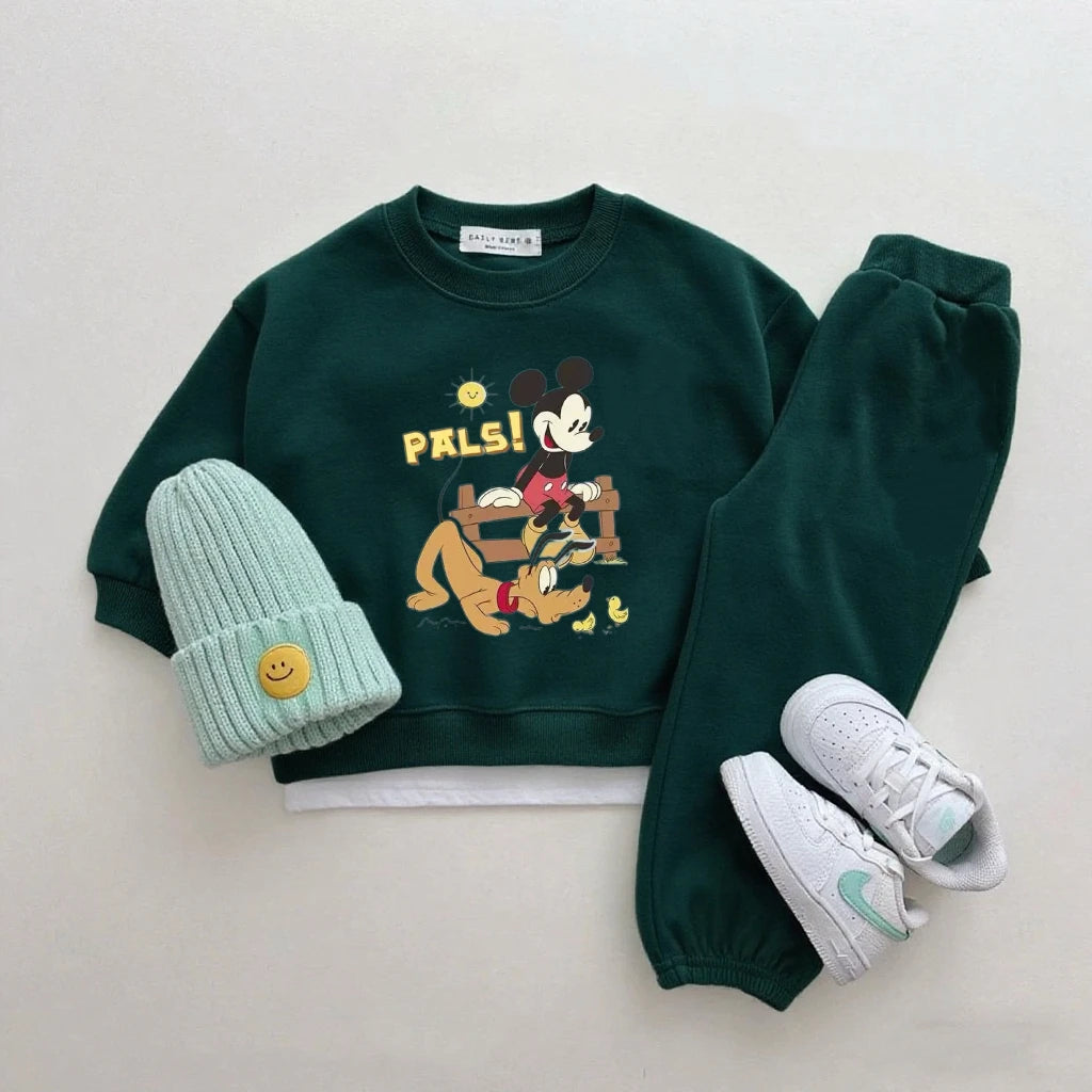Disney Sweatshirt & Pants Set - 100% Cotton