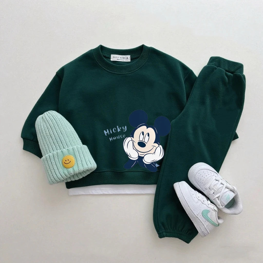 Disney Sweatshirt & Pants Set - 100% Cotton
