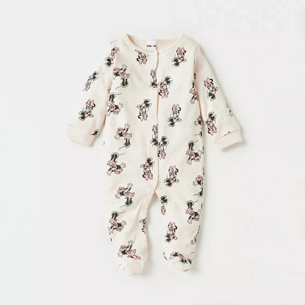 3Pcs Cotton Baby Rompers & Bib Set