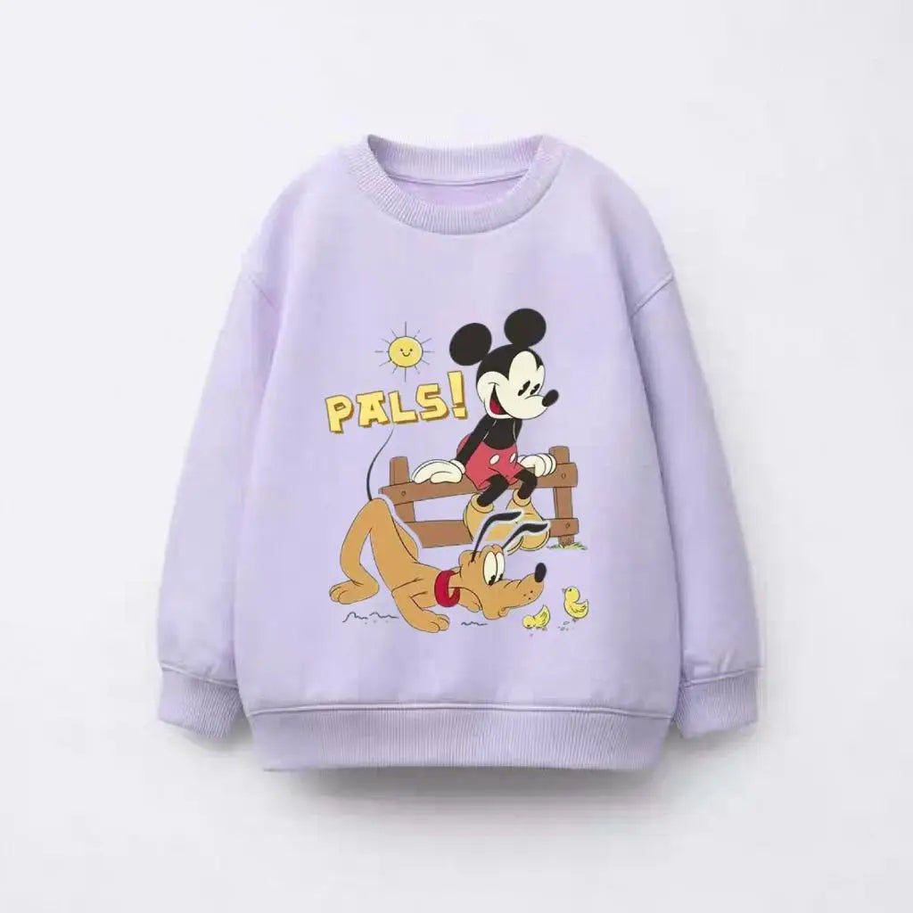 Mickey Mouse & Pluto Lavender Hoodie