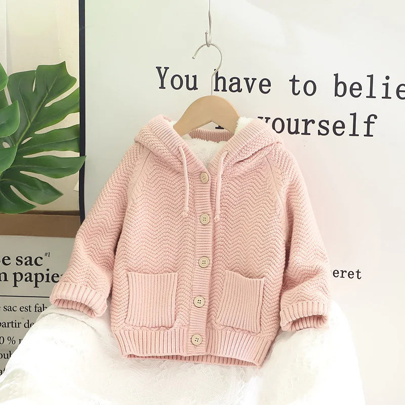 Warm Sweater With Fur Lining