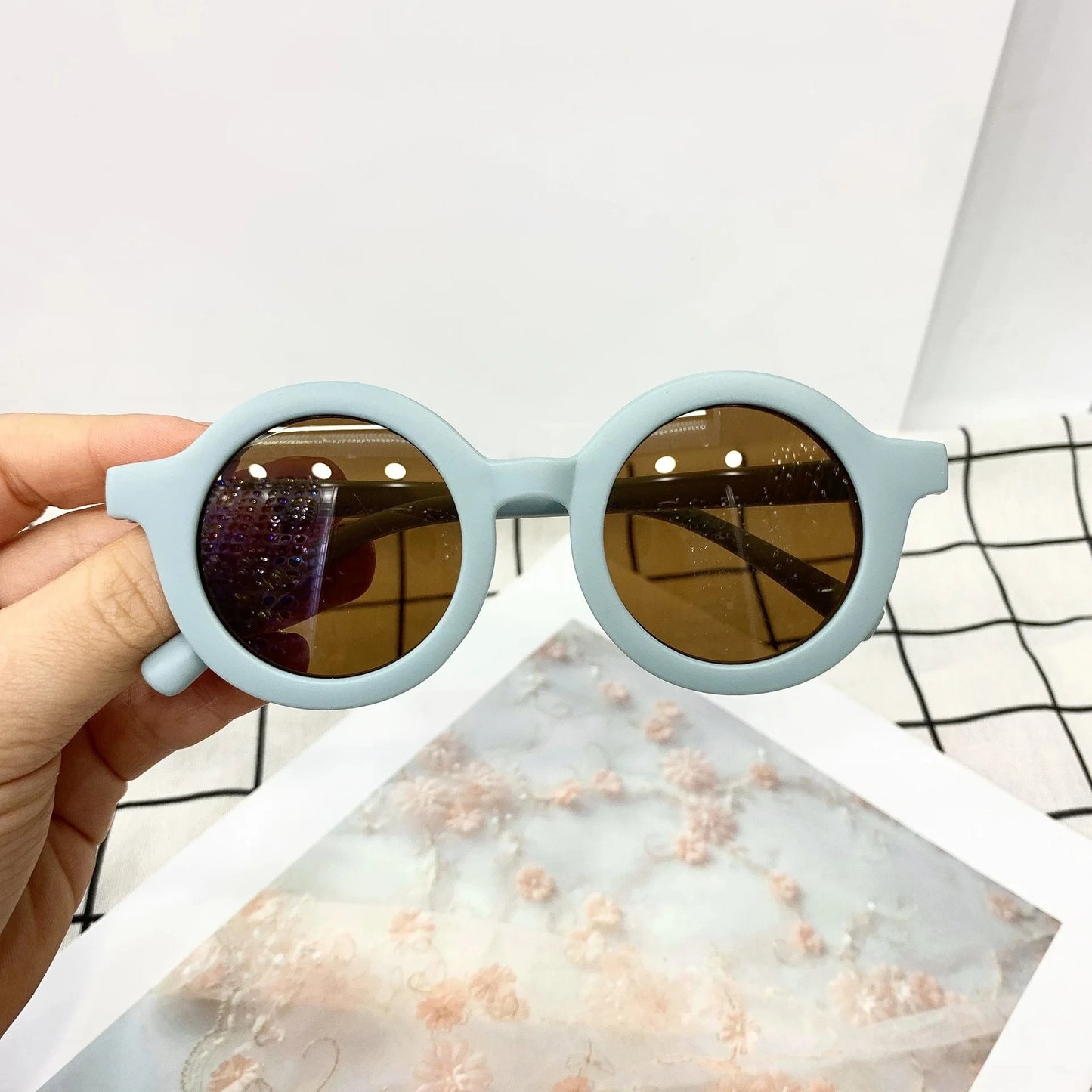 Kids Round Sunglasses – UV400 Mirror Lens Stylish Eyewear
