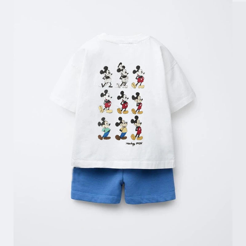 Mickey Mouse Pure Cotton T-Shirt and Shorts Set