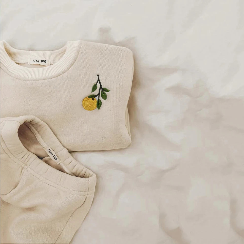 Cozy Fleece Cotton Pullover & Matching Pants Set