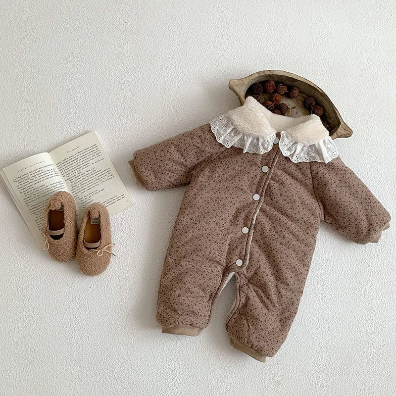 Soft Cotton With Cozy Fleece Lining Romper