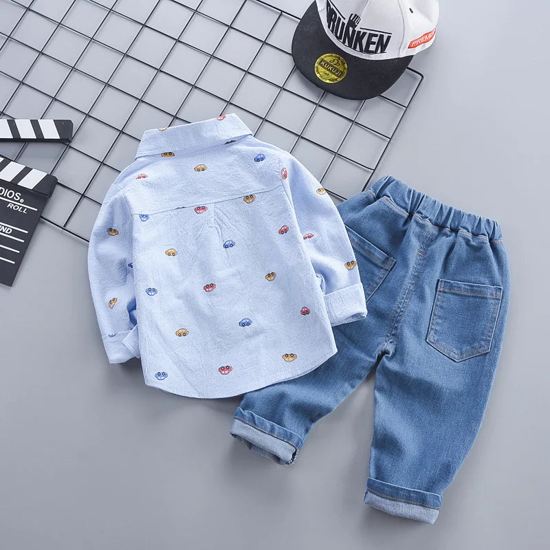 Spring & Autumn Boys Set – Stylish 2-Piece Toddler Outfit!