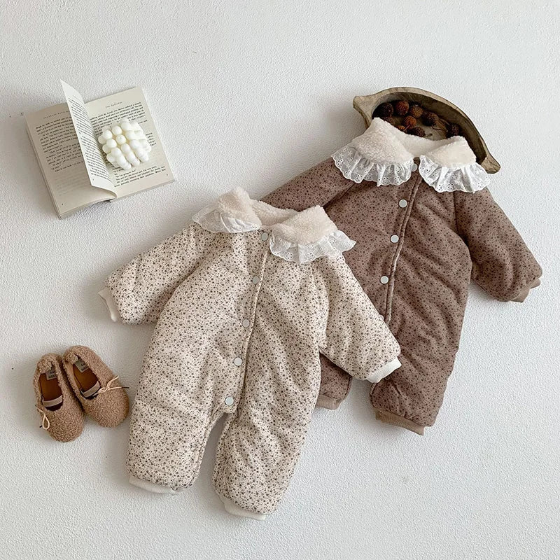 Soft Cotton With Cozy Fleece Lining Romper