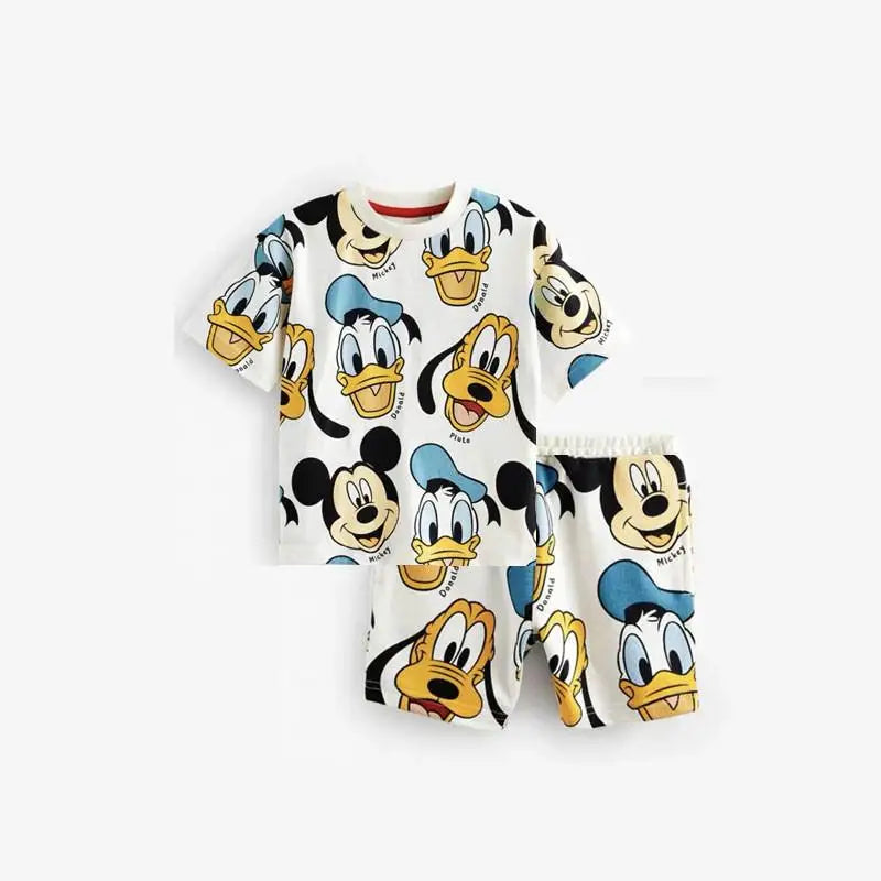 Donald Duck & Mickey T-Shirt & Shorts Set