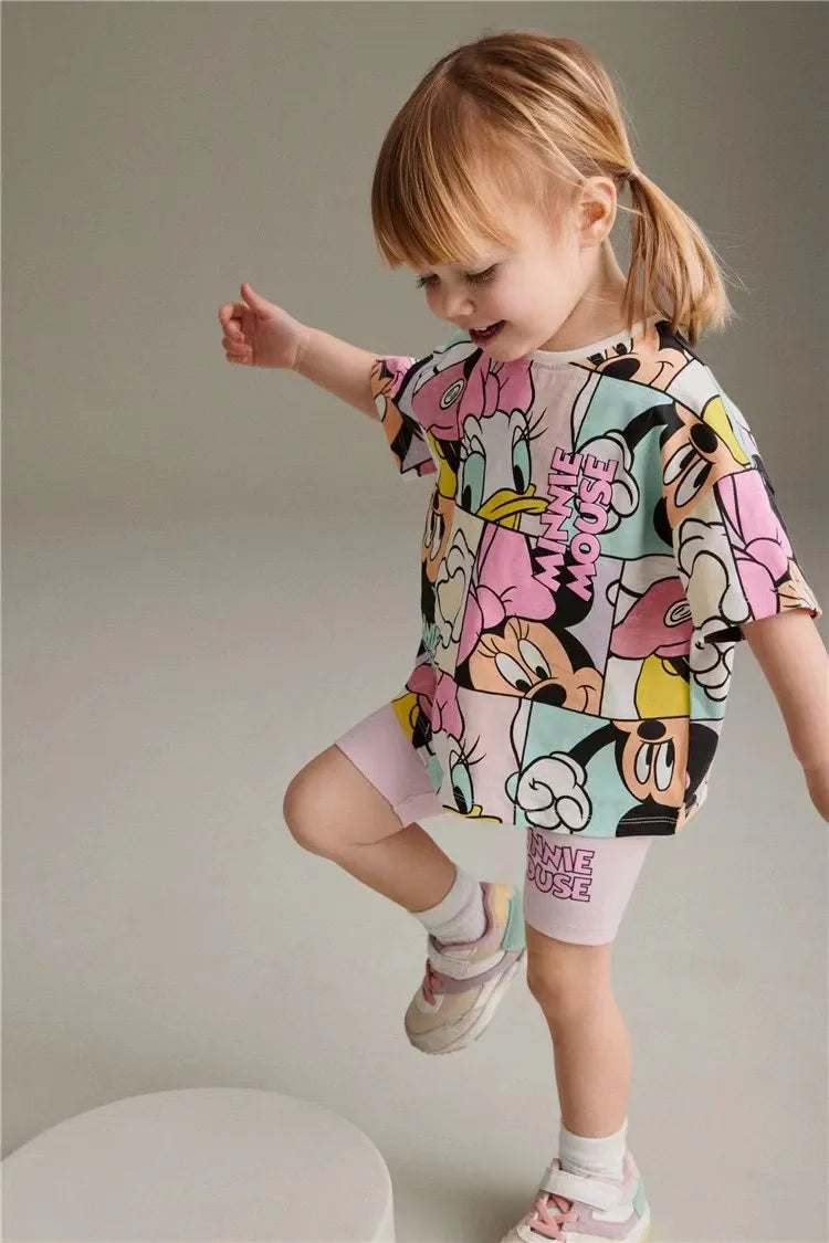 100% cotton Cartoon Tracksuit – Stylish & Comfy Two-Piece Set!