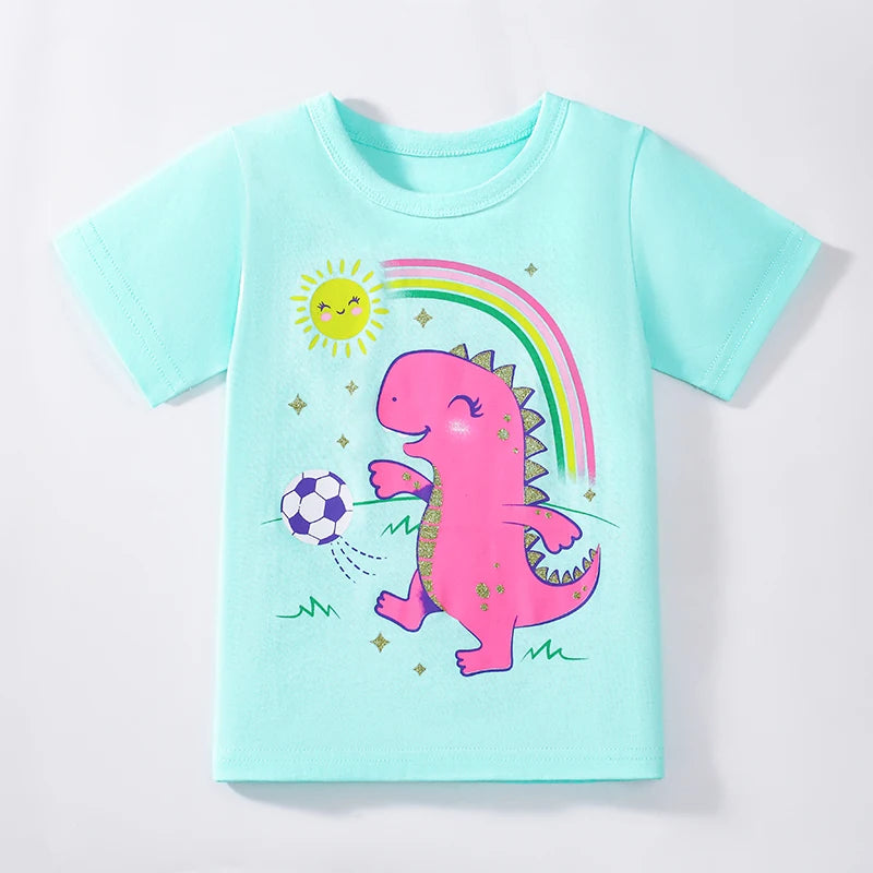 100% Cotton 3-Pack Cartoon T-Shirts