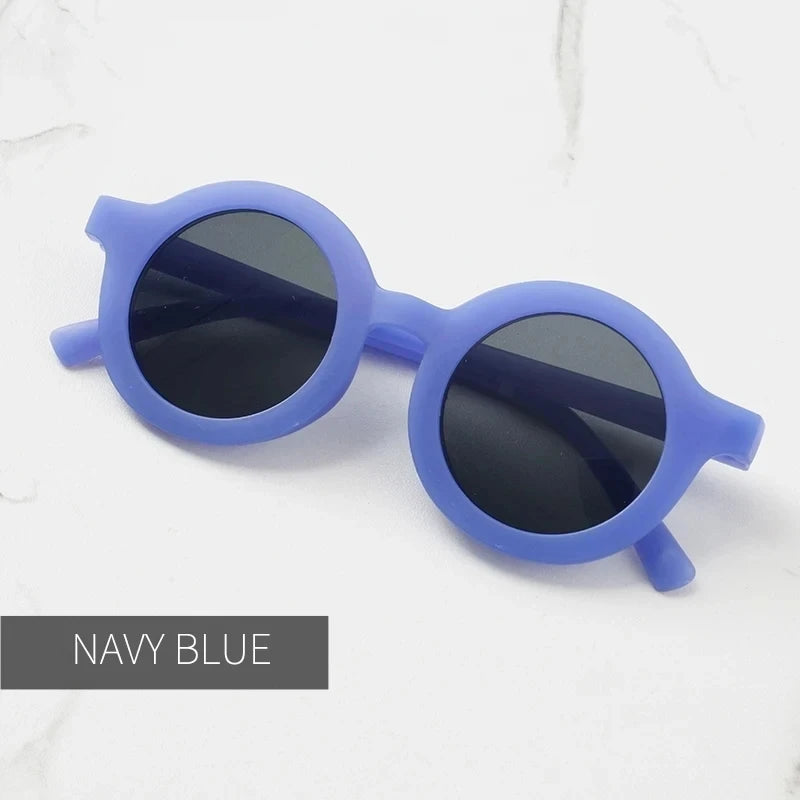 Kids Round Sunglasses – UV400 Mirror Lens Stylish Eyewear