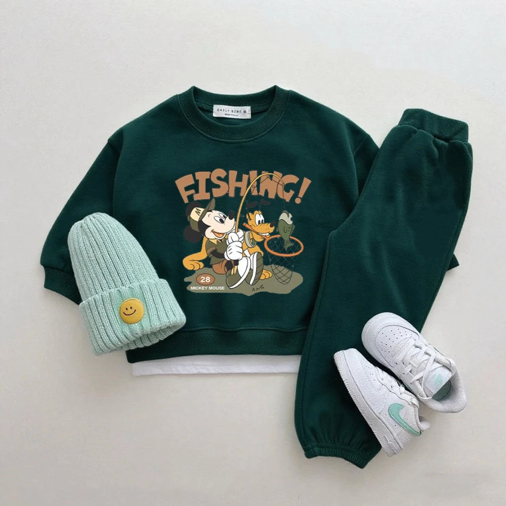 Disney Sweatshirt & Pants Set - 100% Cotton