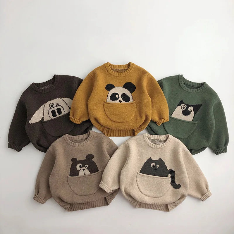 Knitted Cartoon Sweater