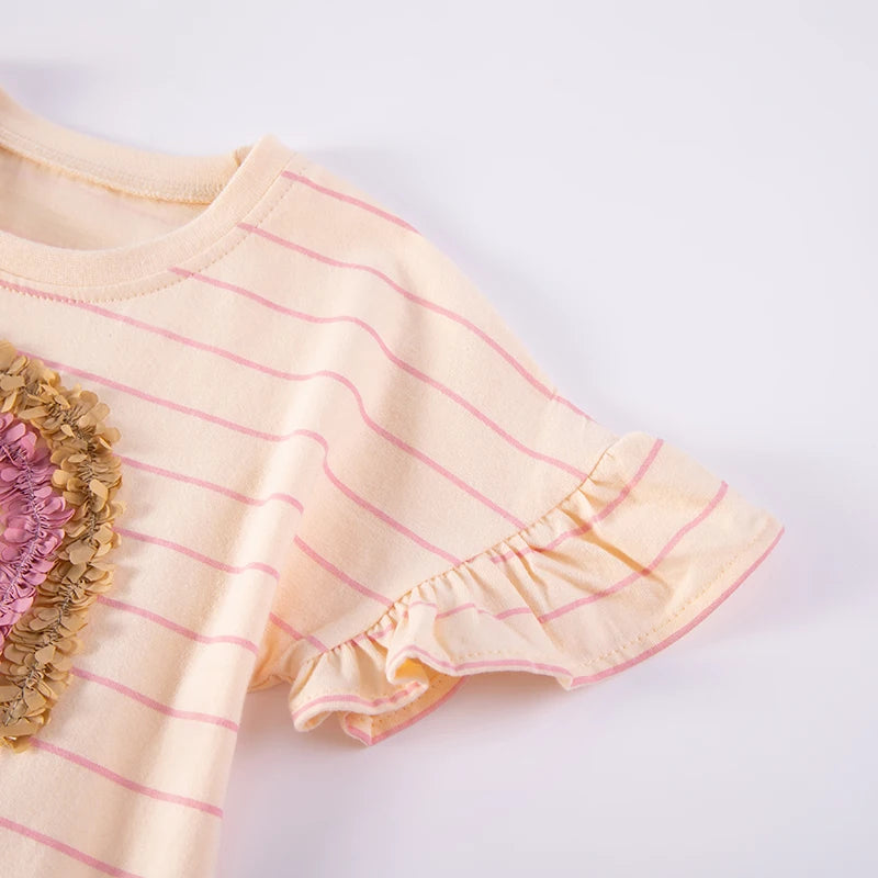 Rainbow 100% Cotton Summer T-Shirt & Skirt Set