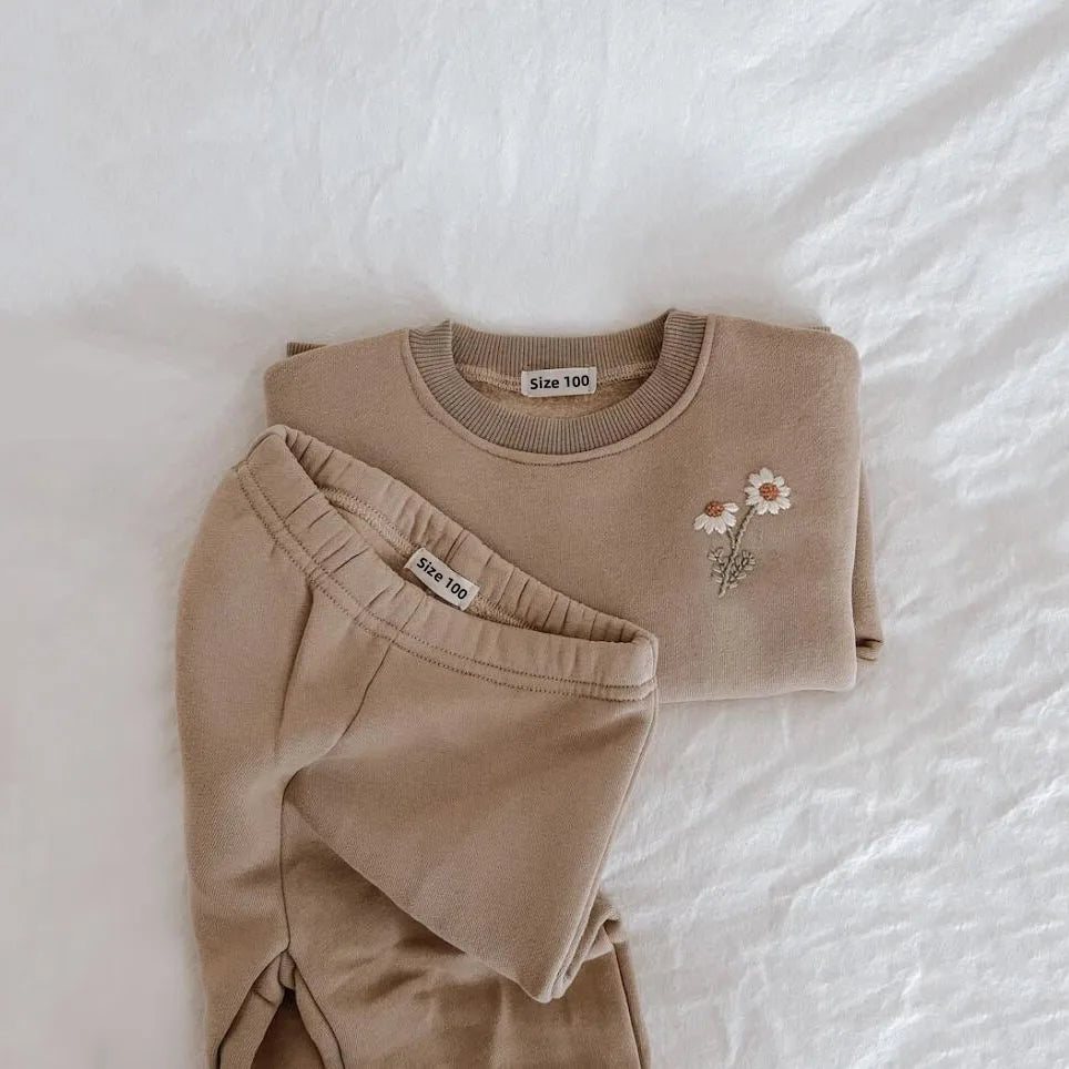 Cozy Fleece Cotton Pullover & Matching Pants Set