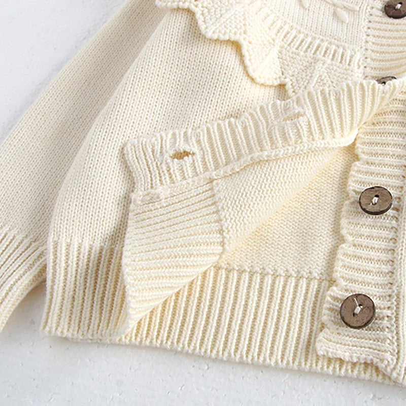 Embroidered New Girl's Knitted Sweaters