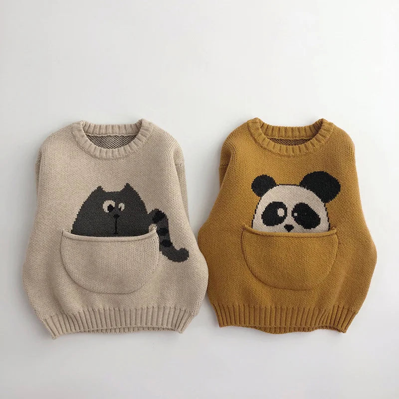 Knitted Cartoon Sweater