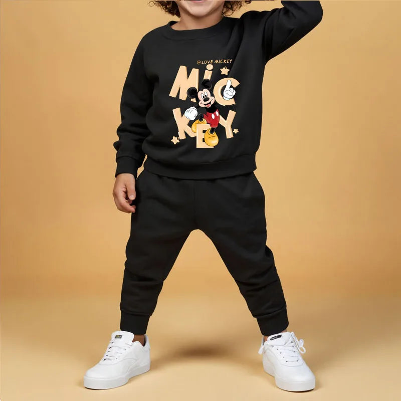 Mickey & Minnie Mouse Sweatshirt & Sweatpant Set