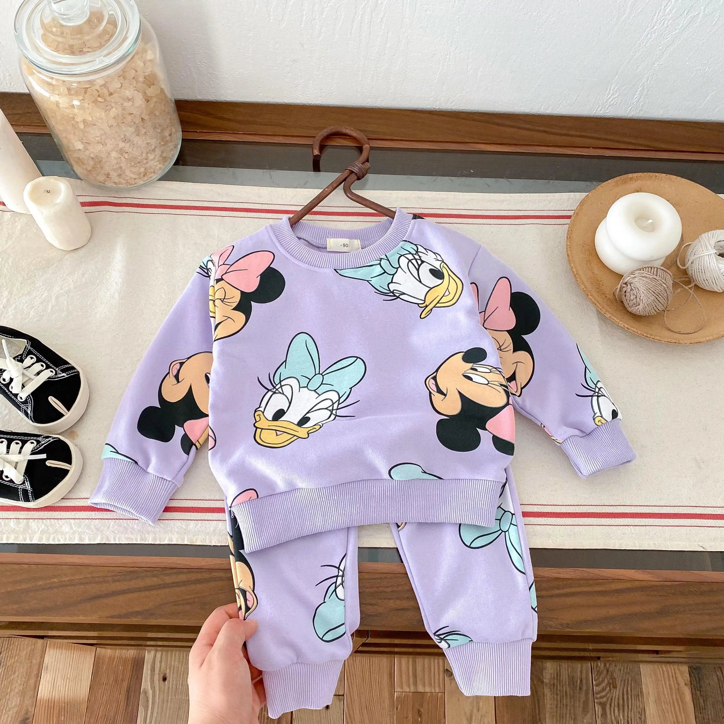 Disney Sweatshirt & Pants Set - 100% Cotton