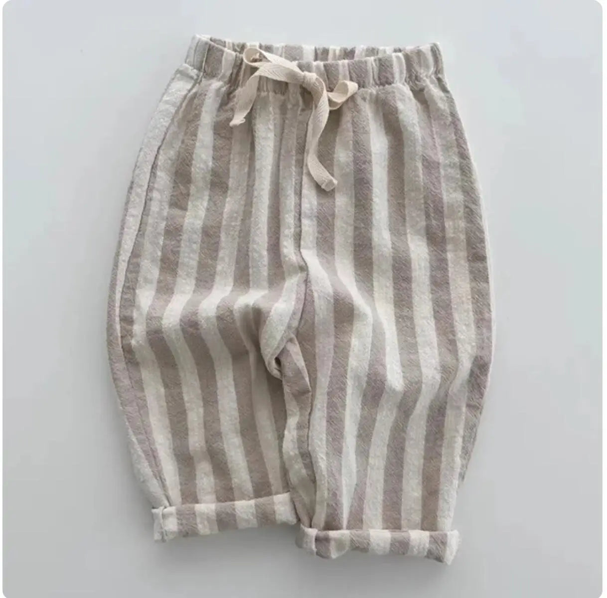 Vintage Linen Cotton Stripe Pants for Kids β Stylish & Comfortable!