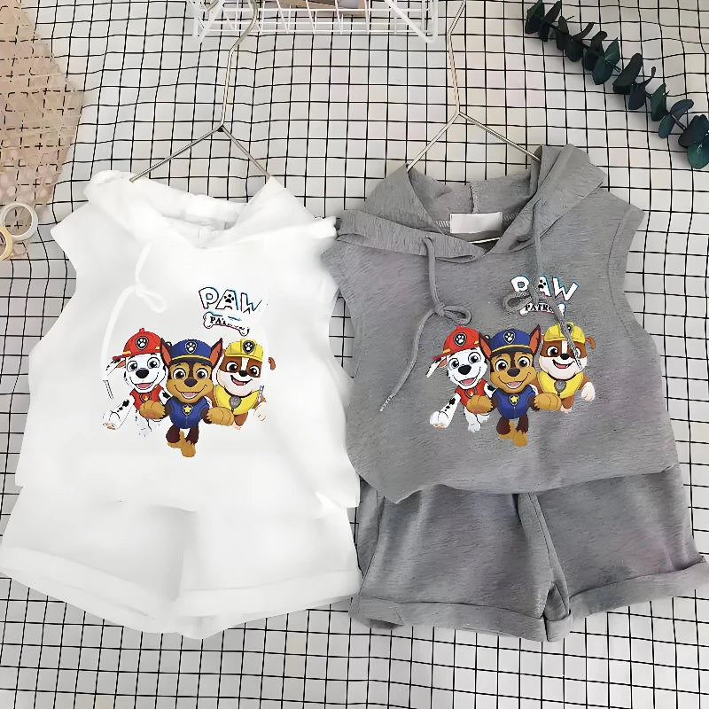 Paw Patrol Kids' Summer Set – T-Shirt Vest & Shorts