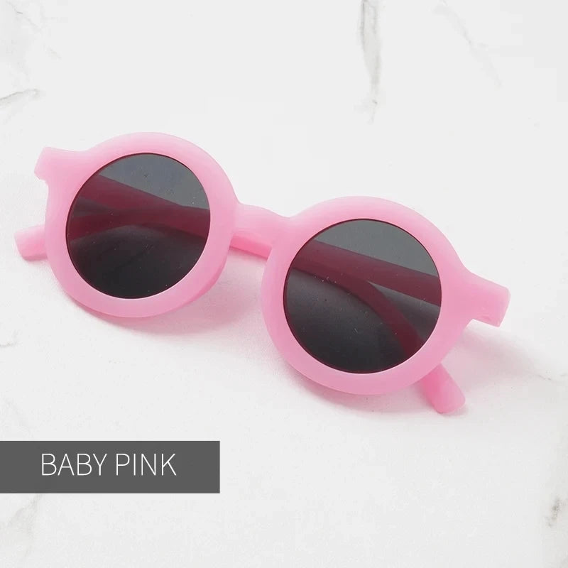 Kids Round Sunglasses – UV400 Mirror Lens Stylish Eyewear