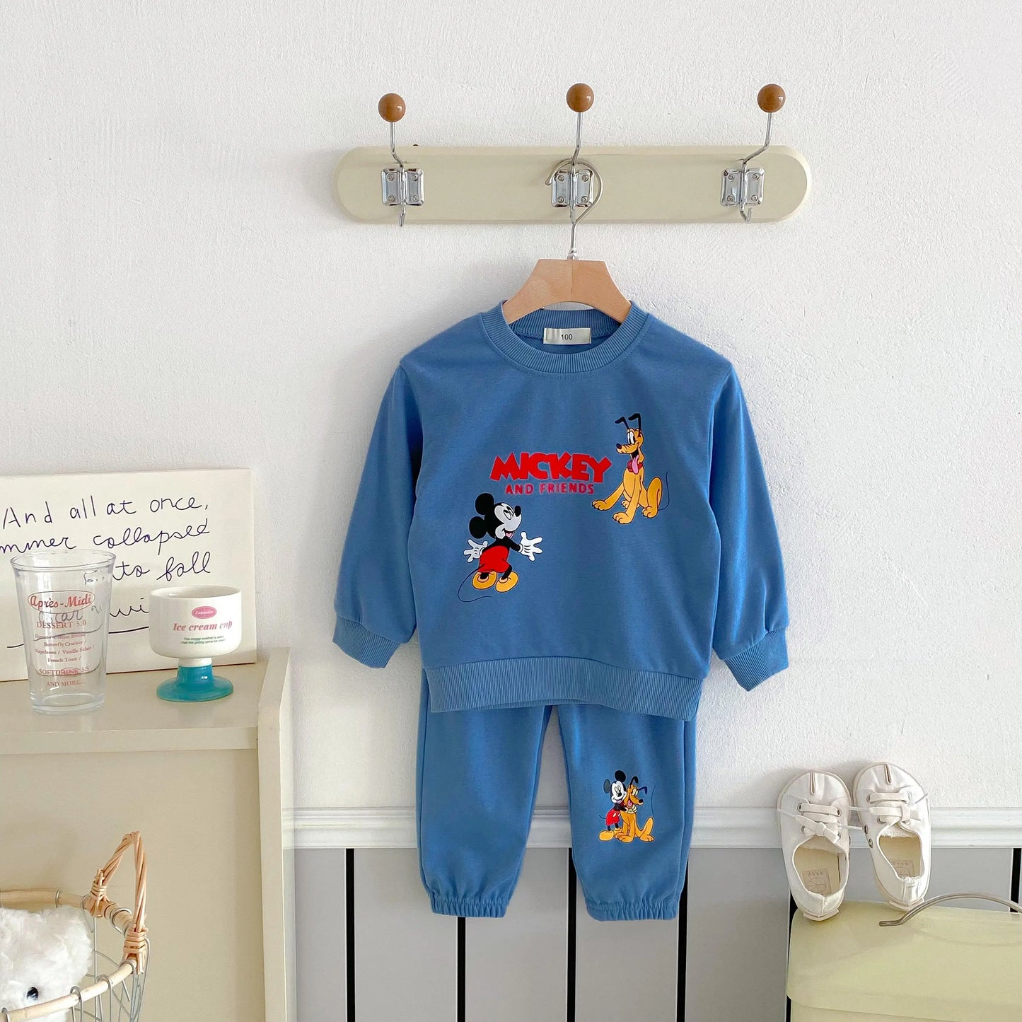 Disney Sweatshirt & Pants Set - 100% Cotton