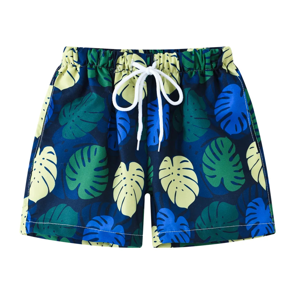 Summer Boys' Cartoon Swim Trunks