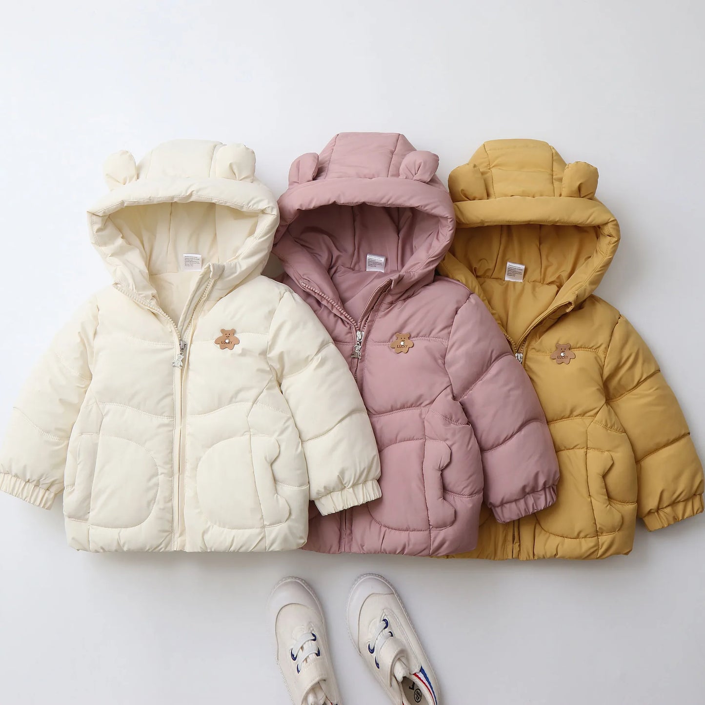 Parkas Thick Cotton Lining Hoodie Warm Jacket Windy Breaker