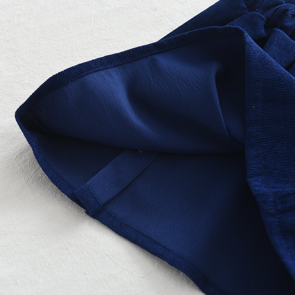 Long Sleeve Shirt Top & Bow Skirt Two Piece Set