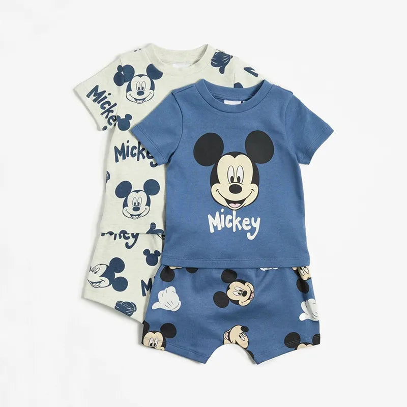 2 Sets Mickey Mouse T-Shirt & Shorts