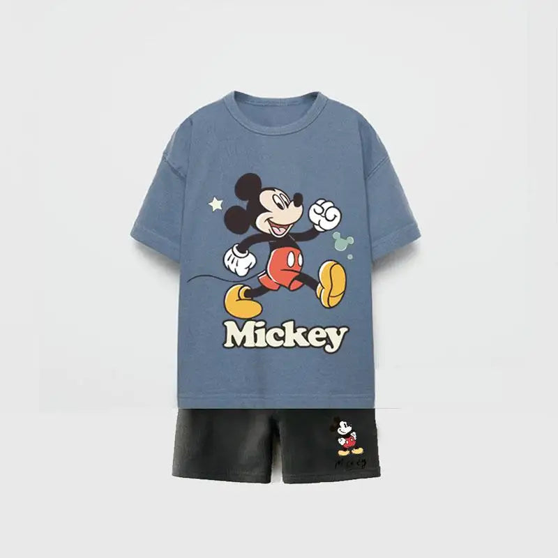 Premium Cotton Mickey T-Shirt & Shorts Set