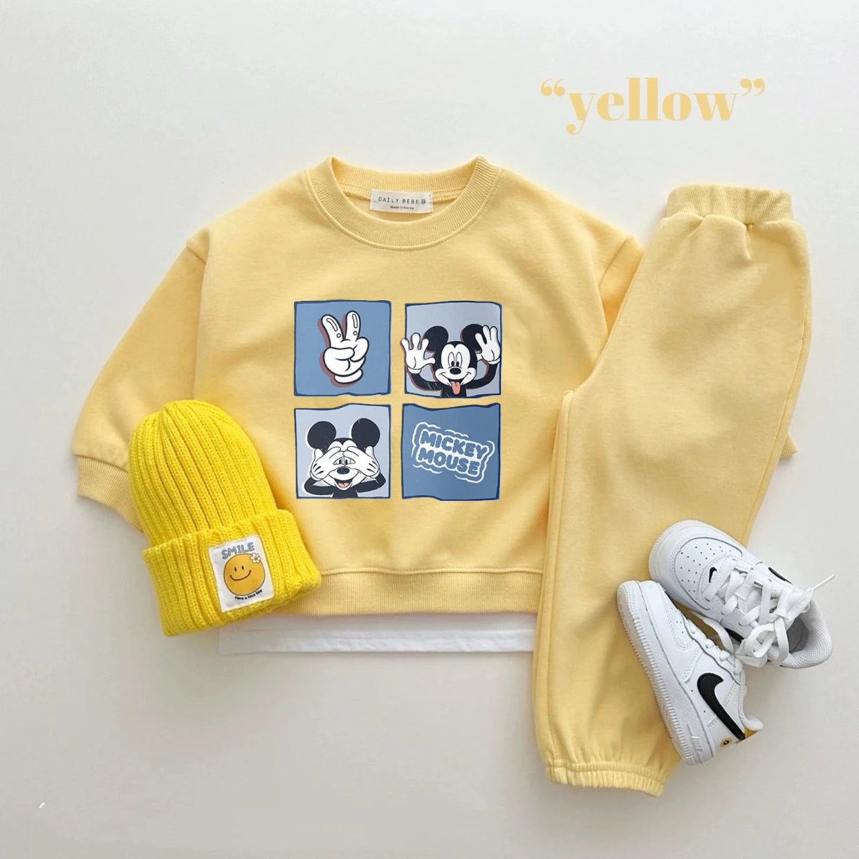 Disney Sweatshirt & Pants Set - 100% Cotton