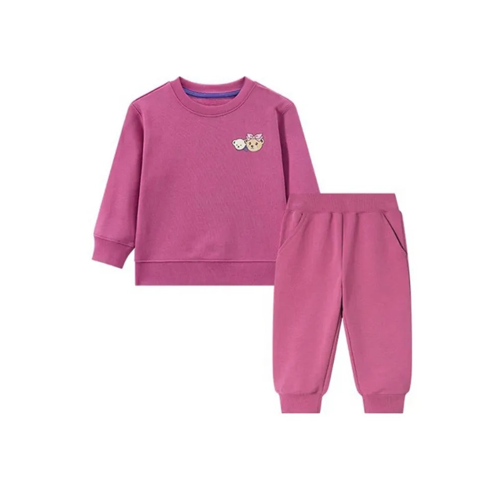 Fleece Lined Bear Sweatshirt & Pants Set