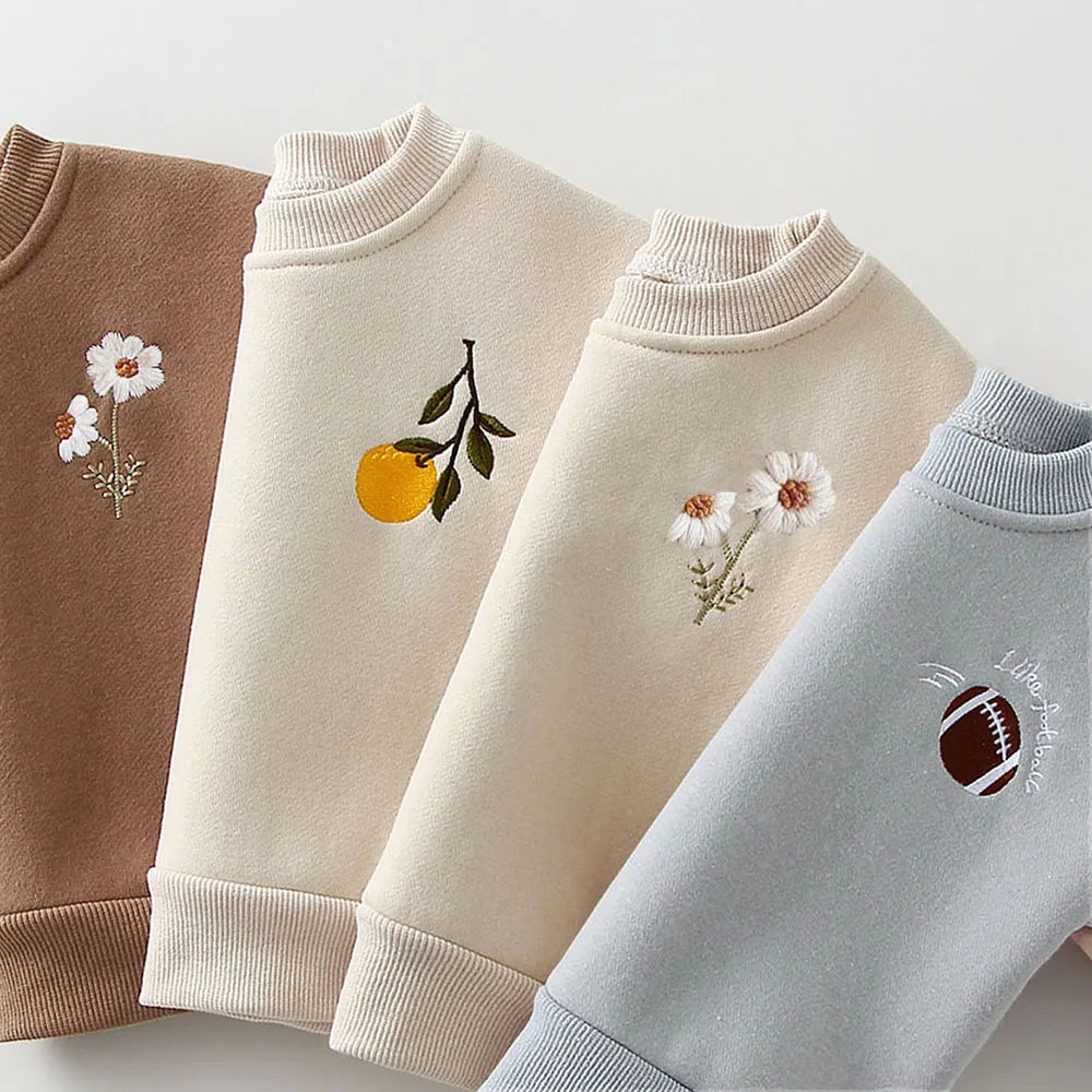 Cozy Fleece Cotton Pullover & Matching Pants Set