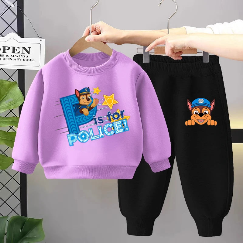 Chase's On The Case Sweatshirt & Pants Set - 100% Cotton