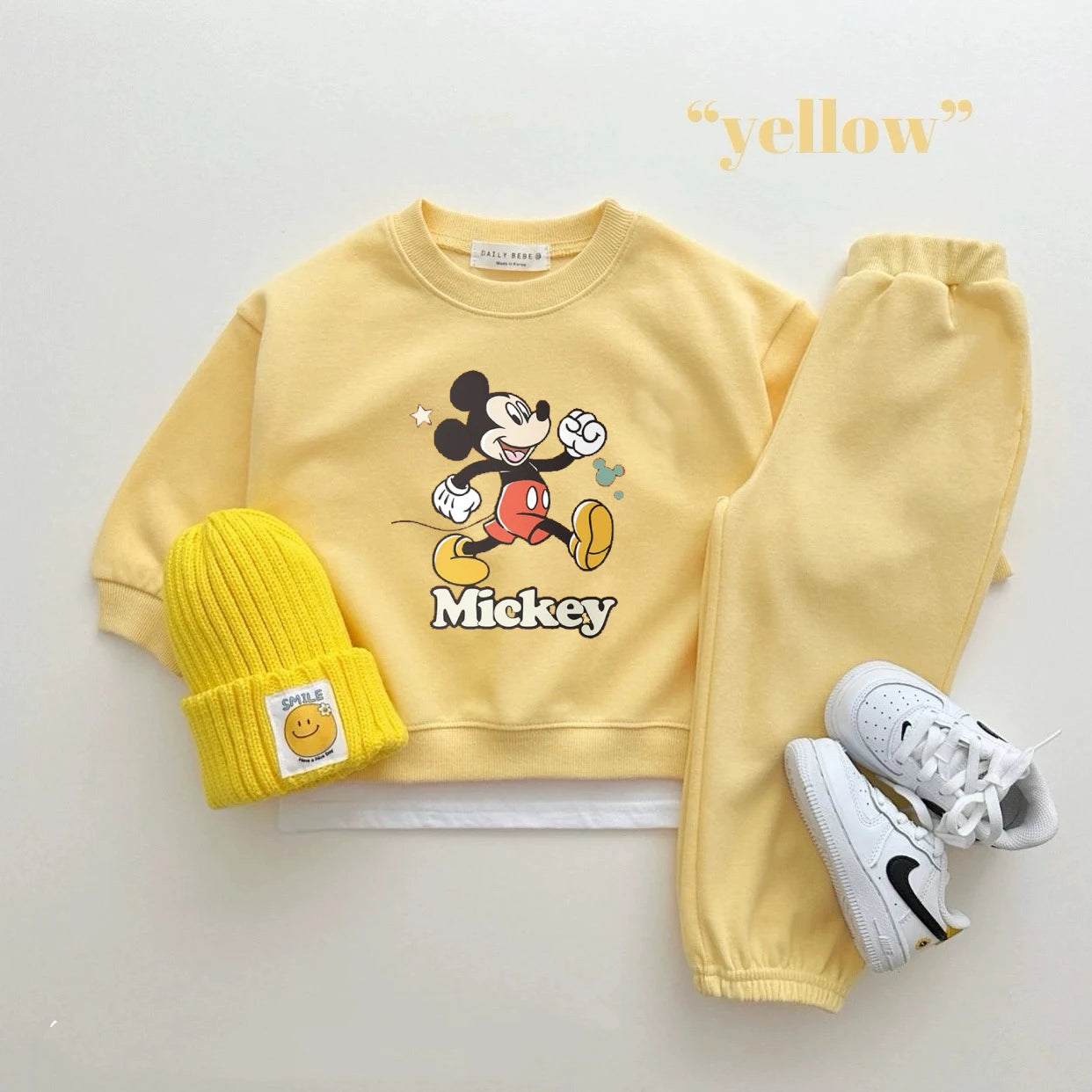Disney Sweatshirt & Pants Set - 100% Cotton