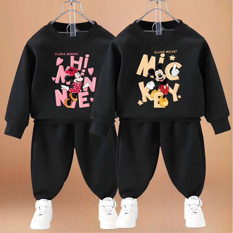 Mickey & Minnie Mouse Sweatshirt & Sweatpant Set