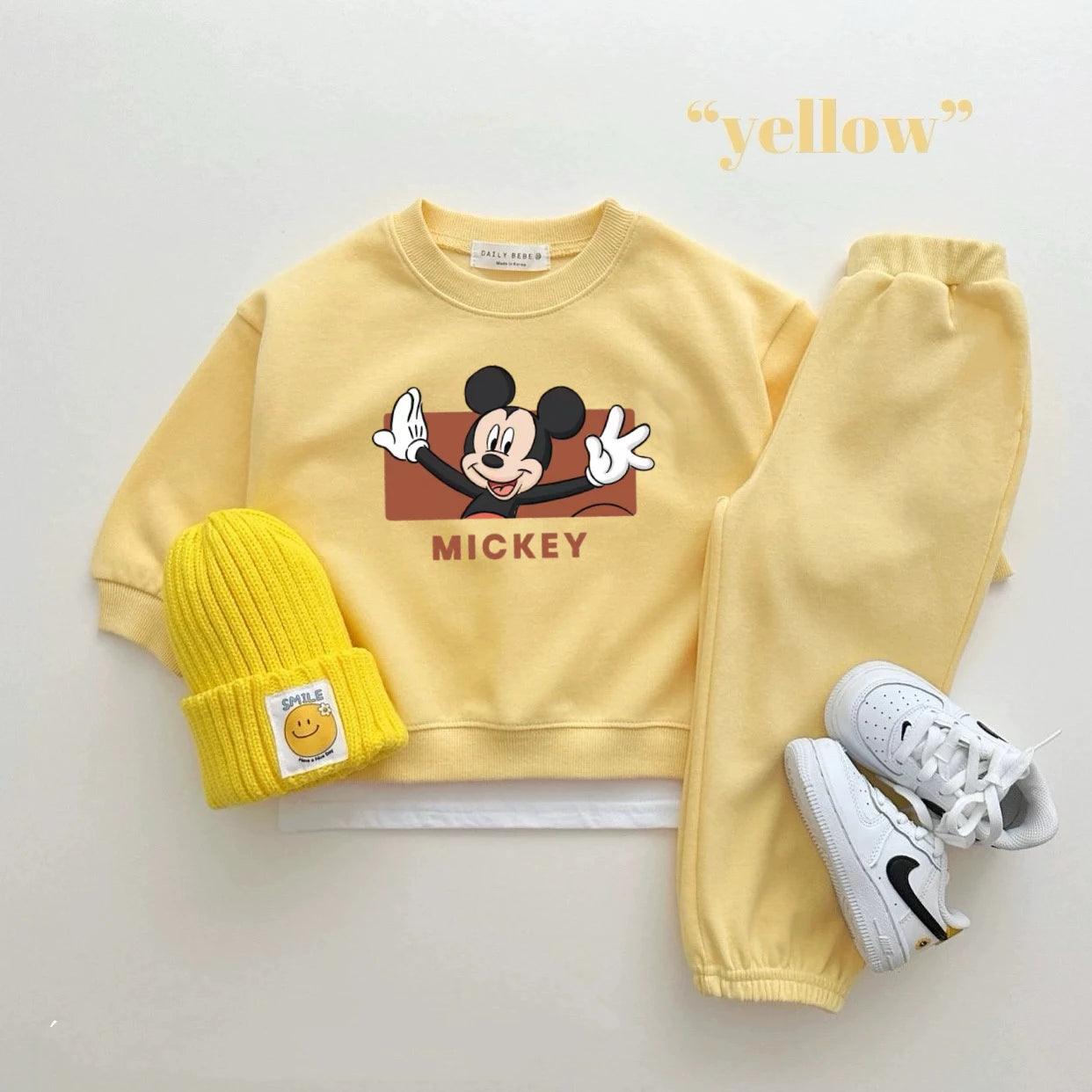 Disney Sweatshirt & Pants Set - 100% Cotton
