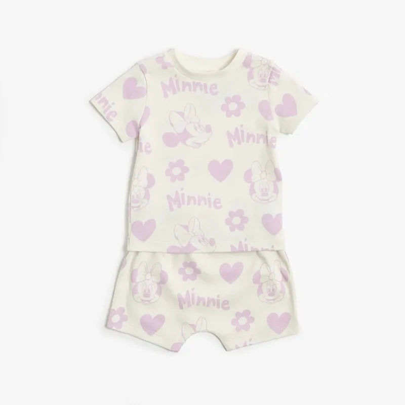 2 Sets Minnie Mouse T-Shirt & Shorts