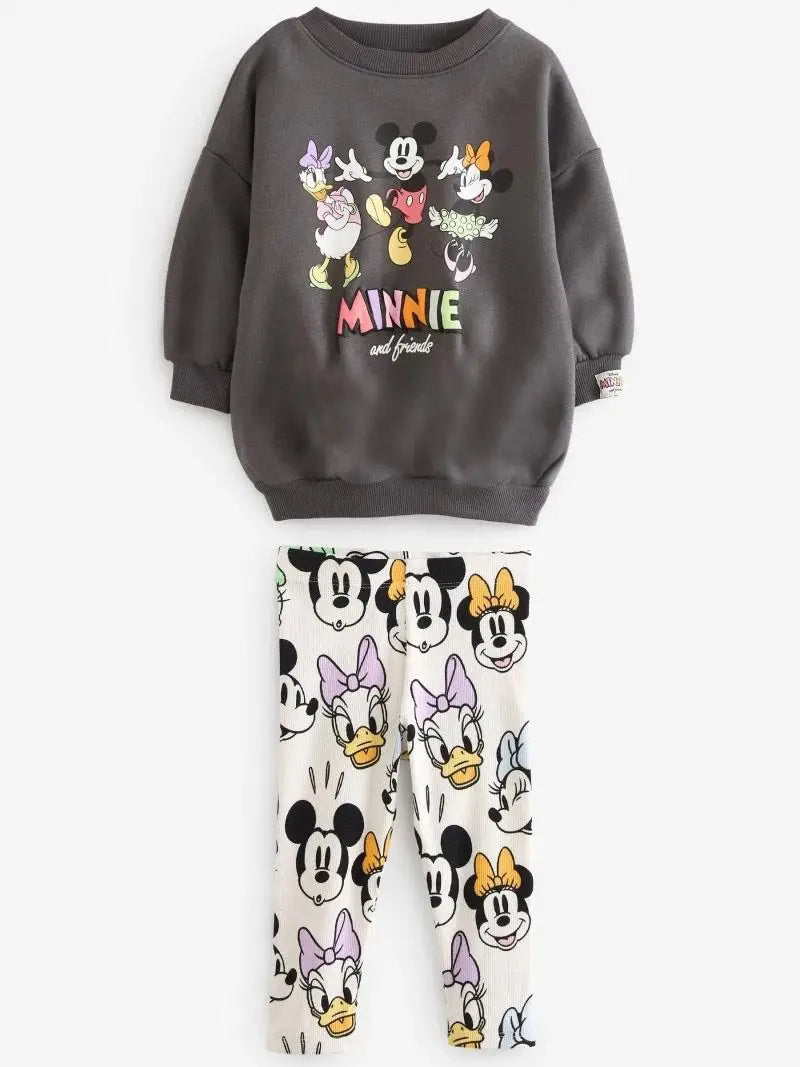 Soft, Pure Cotton Pullover And Pants With Playful Mickey Mouse