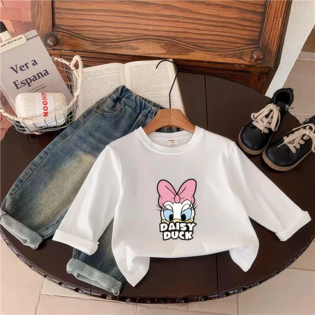 Daisy Duck 100% Cotton Long Sleeve Top
