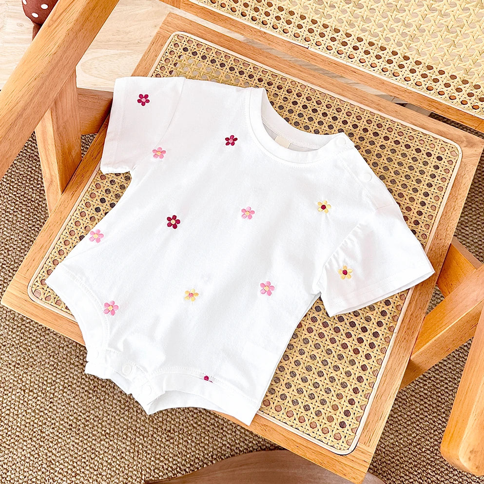 100% Cotton Floral Baby Romper Jumpsuit