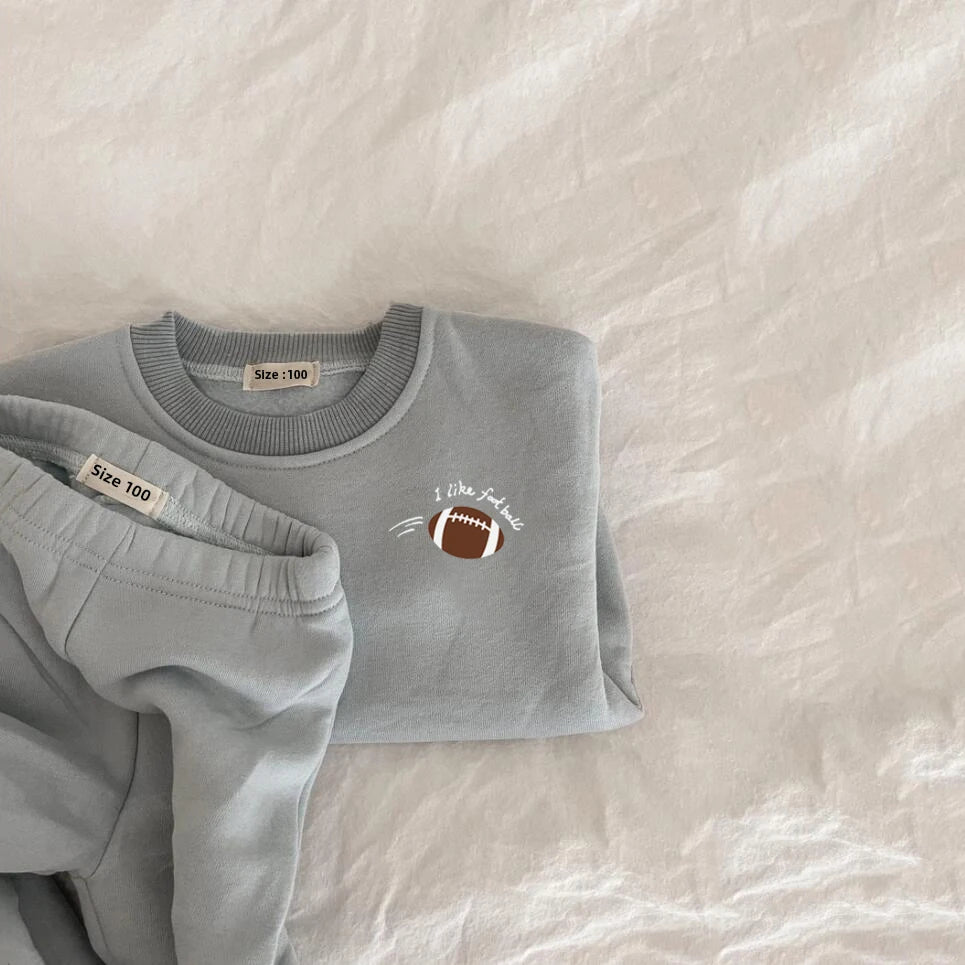 Cozy Fleece Cotton Pullover & Matching Pants Set