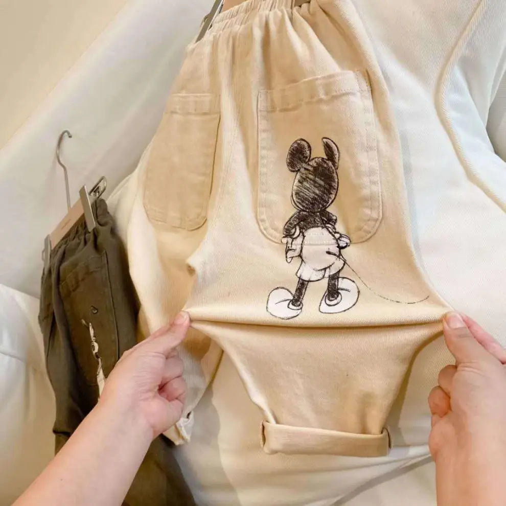 Comfy & Stylish Mickey Cotton Canvas Pants!