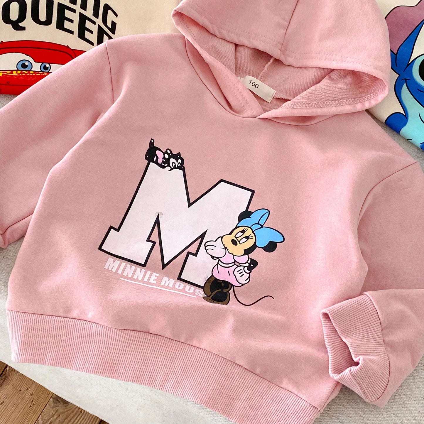 Pink Minnie Mouse Cotton Set