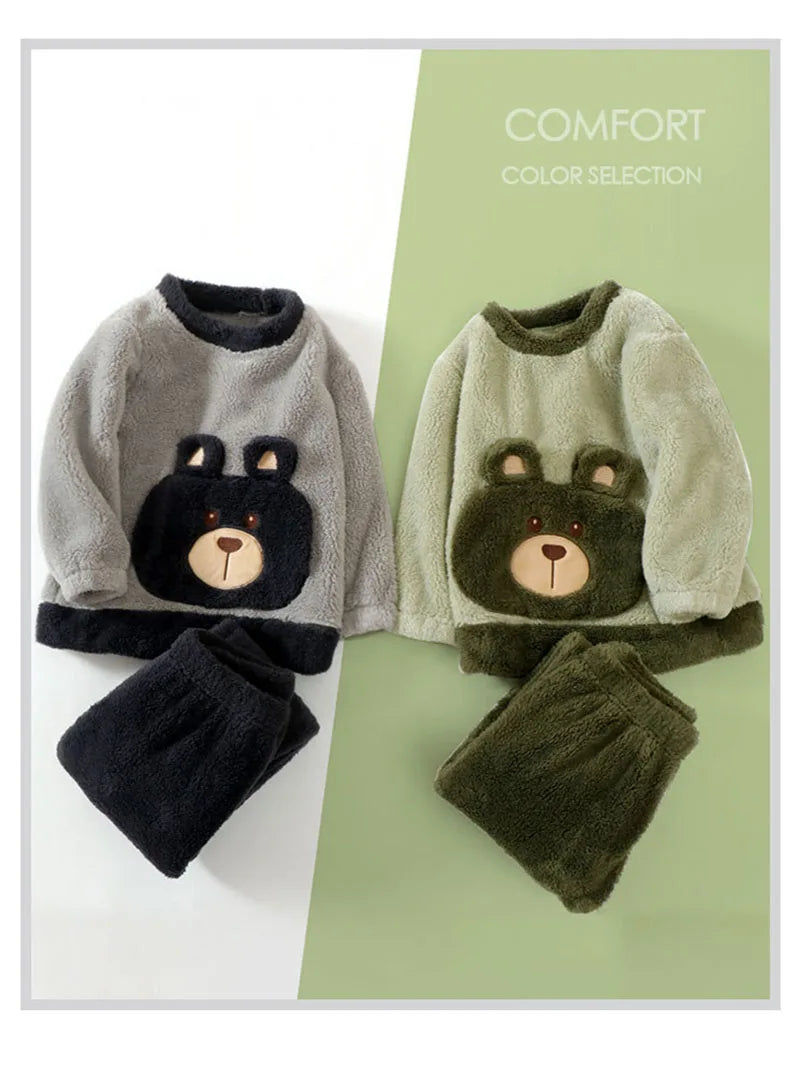 Bear Warm & Comfortable Winter Pajamas