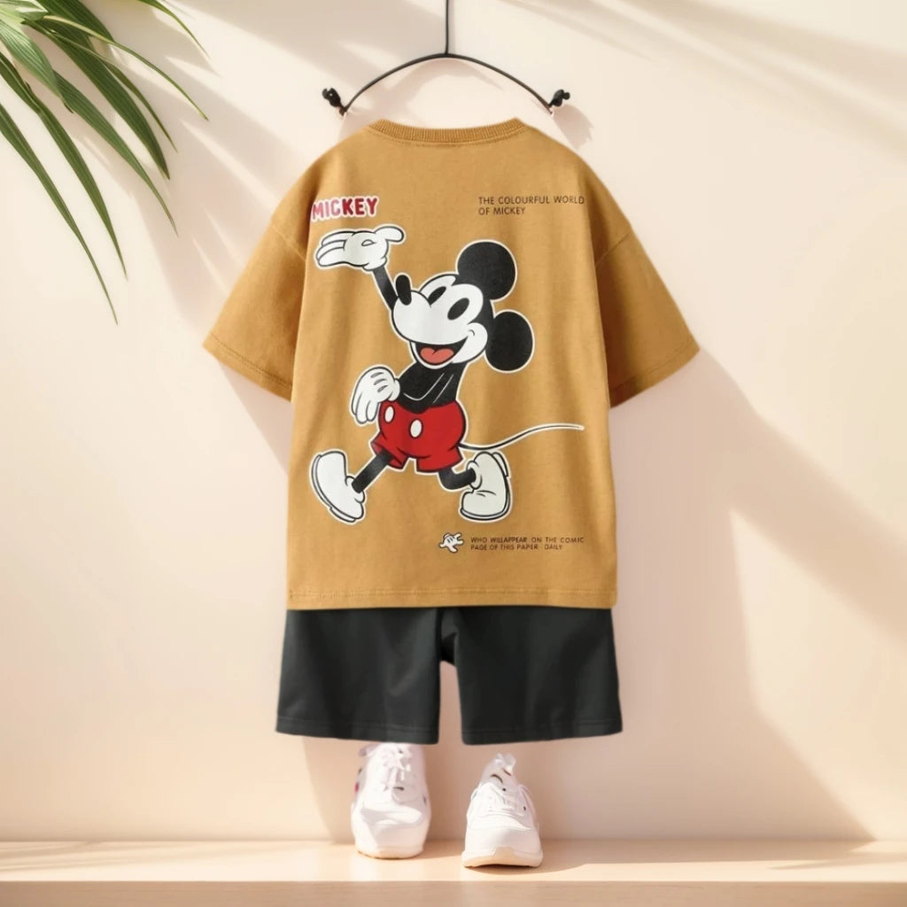 Disney 100% Cotton T-Shirt & Shorts Set