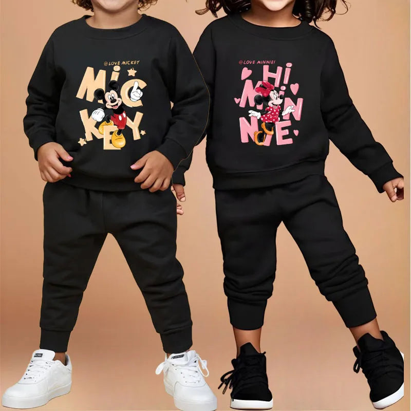Mickey & Minnie Mouse Sweatshirt & Sweatpant Set